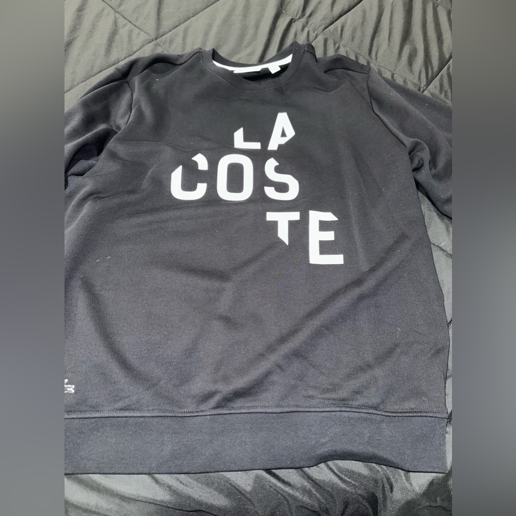 Black Lacoste Crewneck. Size Xl.